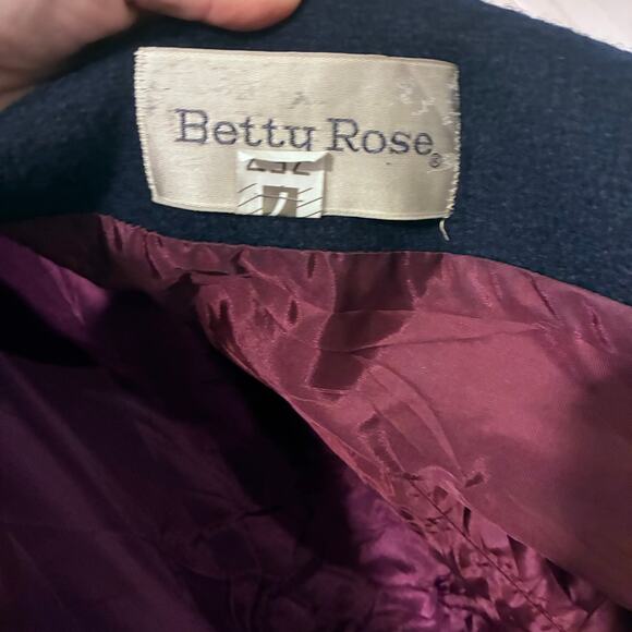 Vintage Betty Rose Navy Wool Blazer - USA Made - Picture 2 of 4